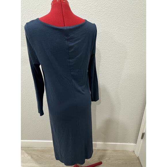 Long Sleeve Dress Casual Elegant Flowy A Line Trapeze Comfortable - Picture 2 of 4